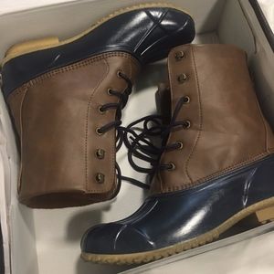 DSW London Fog Wynter Navy Boots